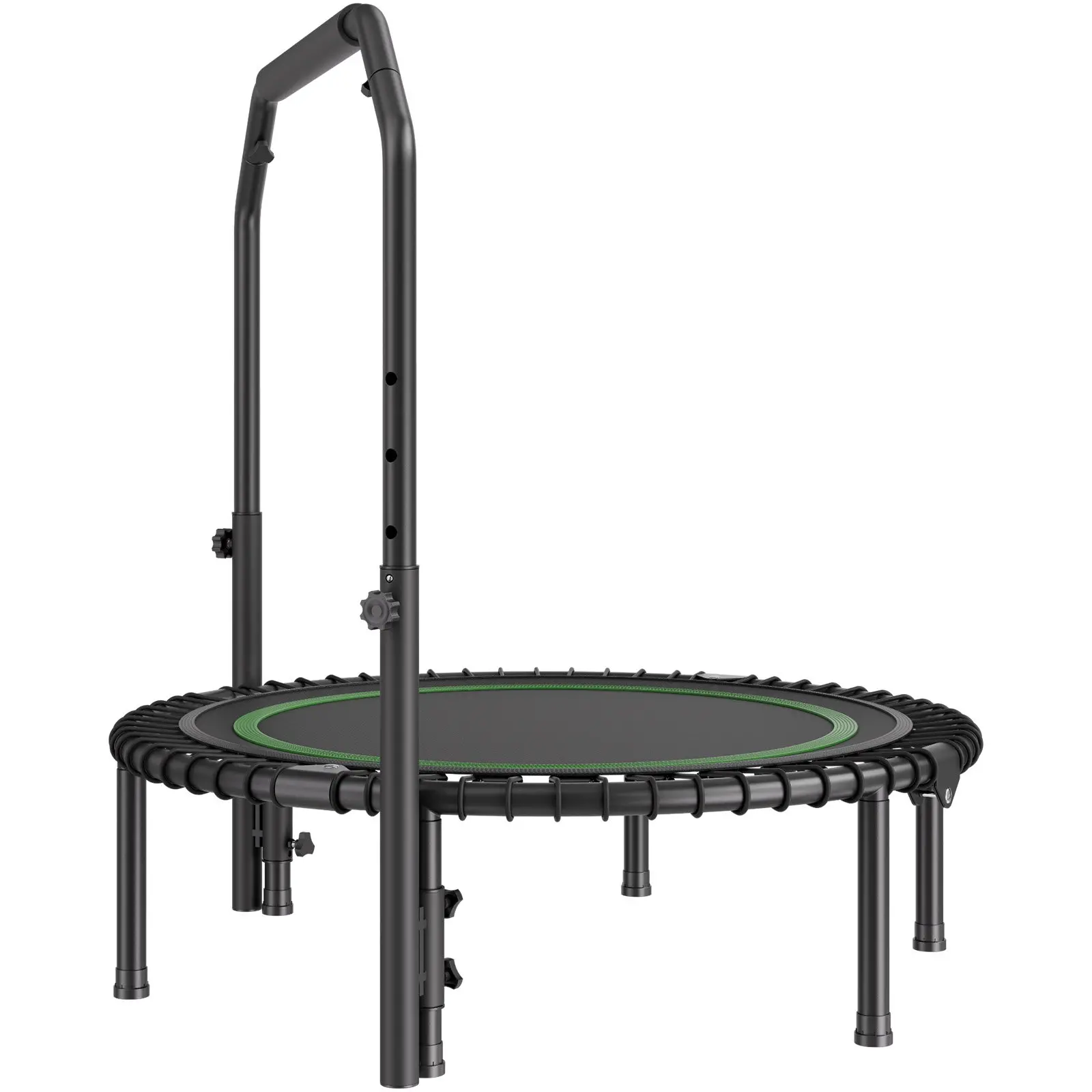 VEVOR Foldable Mini Trampoline, 40 Inch Fitness Rebounder, Max Load 330lbs Exercise Trampoline, Stable & Quiet Trampoline with 4 Level Height Adjustable Foam Handle, for Adults Indoor/Garden Workout - Image 10